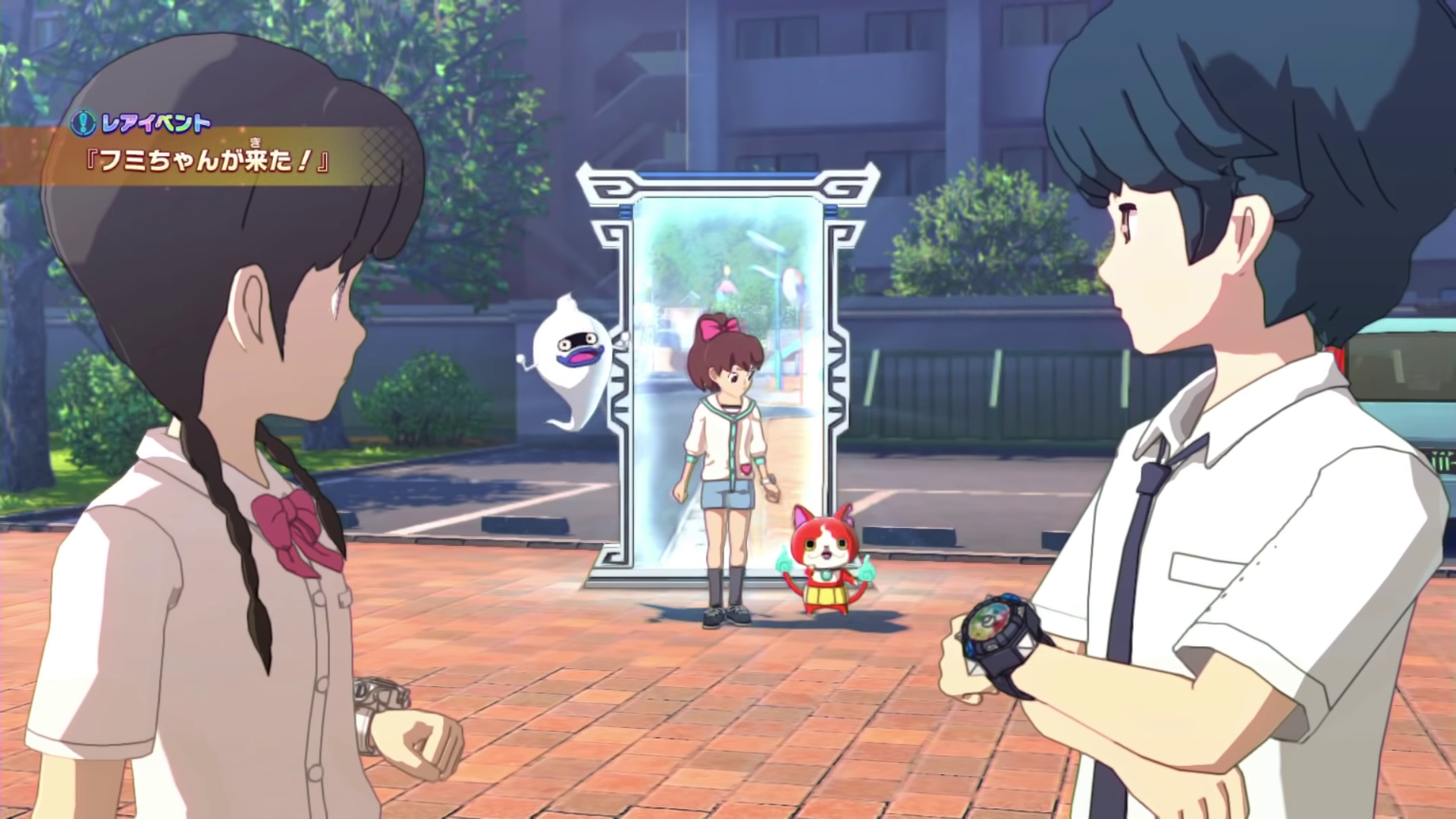 A rare version of the cutscene above from the same demo, featuring Fumi-chan instead of Keita.